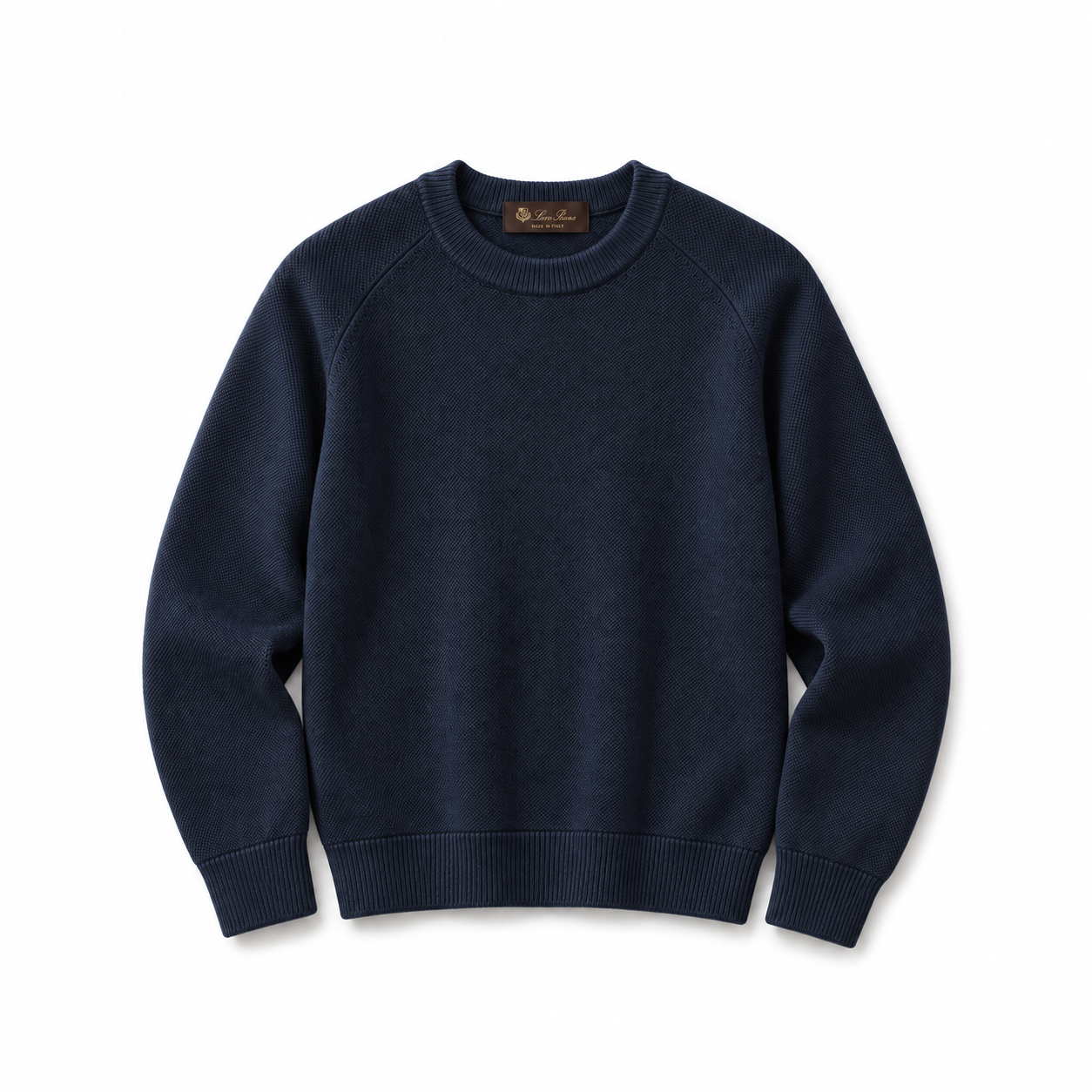 Loro Piana Knitted Sweater Navy Blue