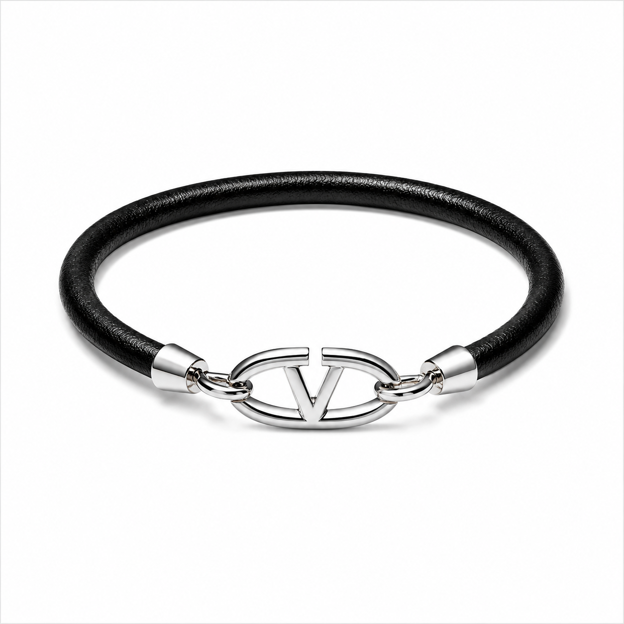 Valentino Vlogo Bracelet Leather