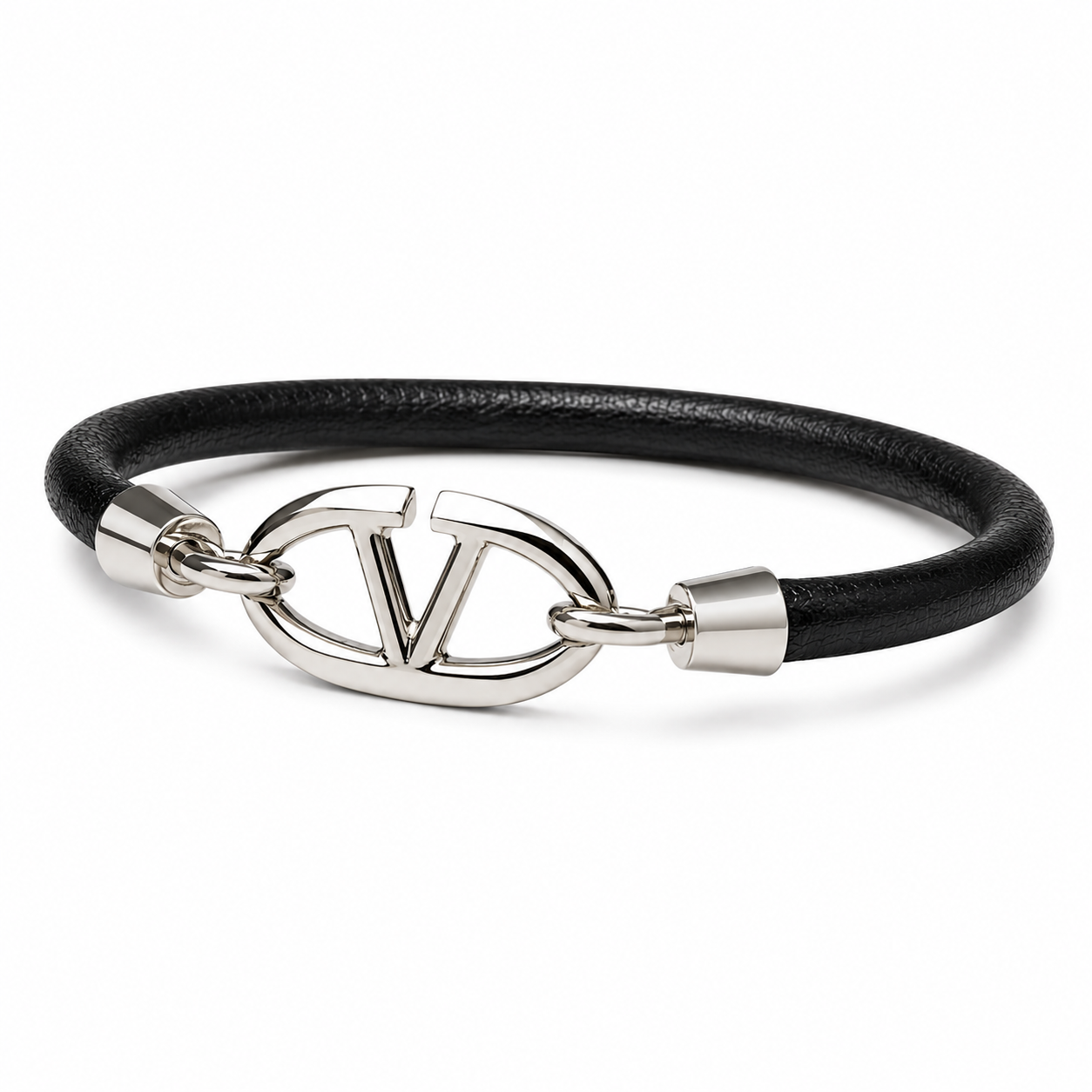 Valentino Vlogo Bracelet Leather