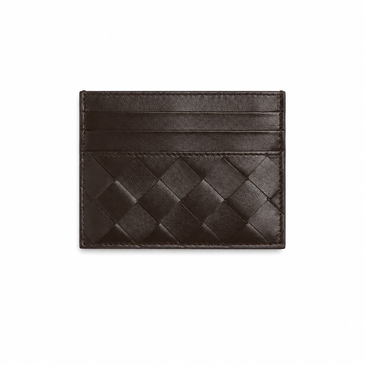 Bottega Veneta Card Holder Dark Brown